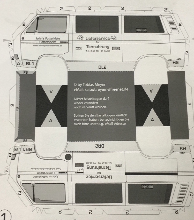 VW T3 – Paper craft